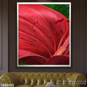 Tranh hoa lá treo tường độc đáo