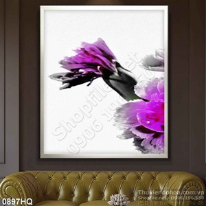 Tranh hoa cẩm chướng đẹp