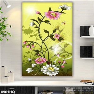 Tranh hoa lá nghệ thuật