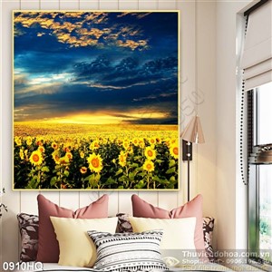 Tranh hoa hướng dương độc đáo