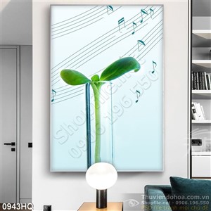 Tranh hoa lá trang trí nghệ thuật