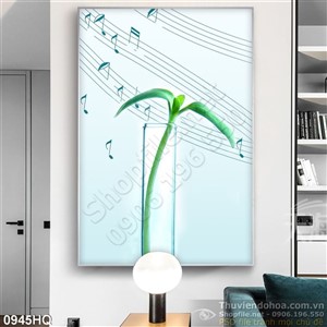 Tranh hoa lá trang trí đẹp