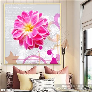 Tranh hoa trang trí đẹp