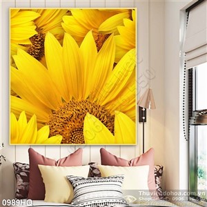 Tranh hoa hướng dương nghệ thuật
