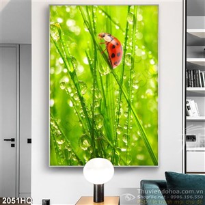 Tranh hoa lá trang trí phòng ngủ đẹp