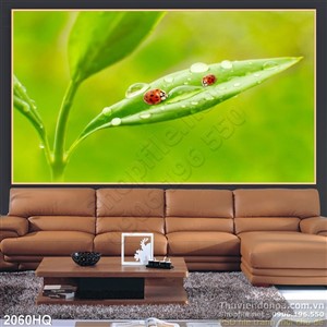 Tranh hoa lá trang trí phòng ăn