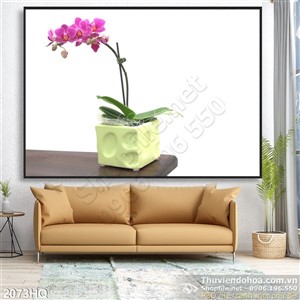 Tranh hoa Lan nghệ thuật đẹp