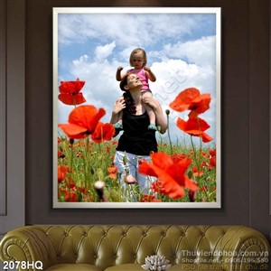 Tranh hoa Mỹ Nhân đẹp độc đáo