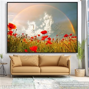 Tranh hoa Mỹ Nhân trang trí đẹp