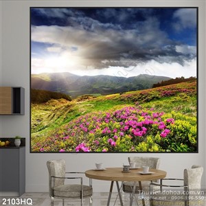 Tranh hoa lá nghệ thuật đẹp