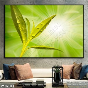 Tranh hoa lá treo tường phòng khách