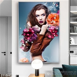 Tranh hoa hồng và siêu mẫu