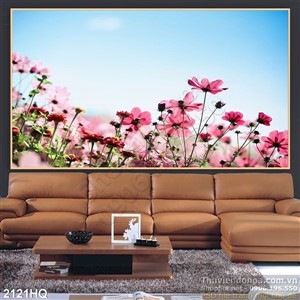 Tranh hoa hồ điệp trang trí tường phòng khách