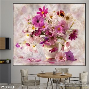 Tranh hoa Cúc đẹp độc đáo