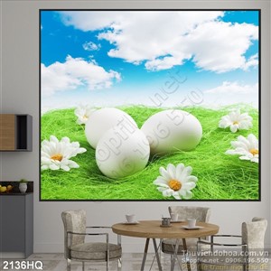 Tranh hoa Cúc đẹp độc đáo