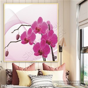 Tranh hoa Lan trang trí đẹp