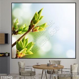 Tranh hoa lá trang trí phòng khách
