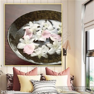 Tranh hoa lá trang trí đẹp độc đáo