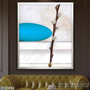 Tranh hoa nụ tầm xuân trang trí tường