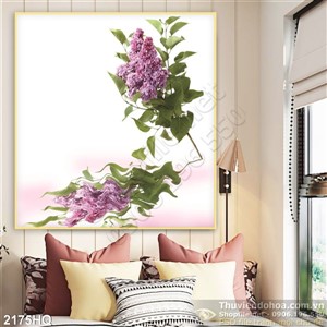 Tranh hoa trang trí phòng ngủ đẹp