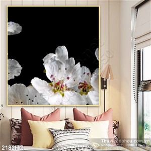 Tranh hoa lá dán tường đẹp