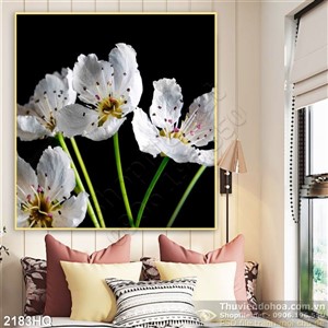 Tranh hoa lá trang trí nghệ thuật