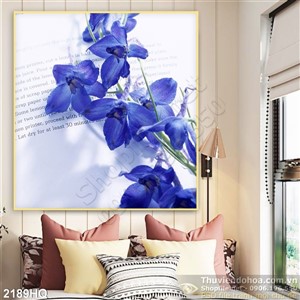 Tranh hoa Lan trang trí treo tường đẹp