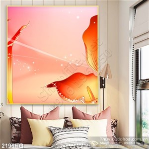 Tranh hoa lá Vân Môn treo tường đẹp