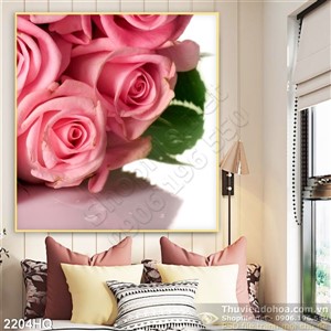 Tranh hoa hồng đẹp nghệ thuật