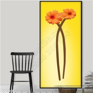 Tranh hoa đồng tiền hiện đại