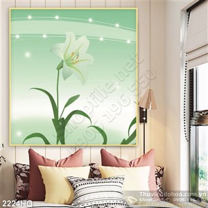 Tranh hoa Ly đẹp độc đáo