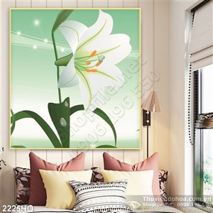 Tranh hoa Ly trang trí nghệ thuật