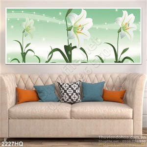 Tranh hoa Ly đẹp độc đáo