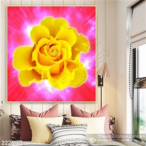 Tranh hoa hồng trang trí treo tường đẹp