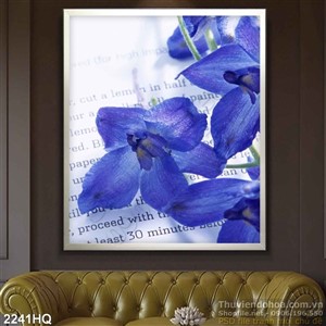 Tranh hoa Lan trang trí treo tường đẹp