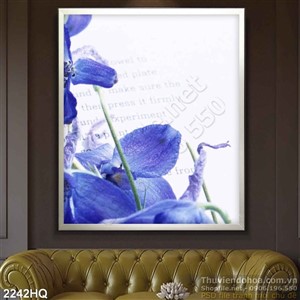 Tranh hoa Lan trang trí nghệ thuật