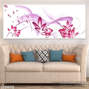 Tranh hoa dán tường đẹp độc đáo