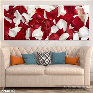 Tranh hoa lá hoa hồng đẹp