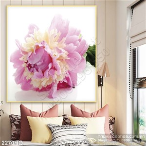 Tranh hoa cẩm chướng trang trí treo tường