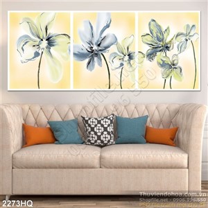 Tranh hoa sơn dầu treo tường độc đáo