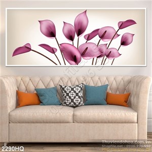 Tranh hoa Vân Môn nghệ thuật treo tường đẹp