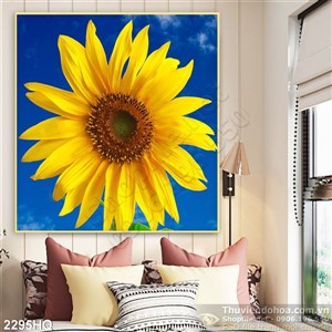 Tranh hoa Hướng dương trang trí đẹp