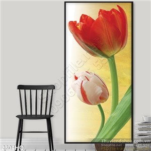 Tranh hoa Tulip sơn dầu đẹp