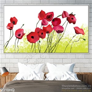 Tranh hoa Mỹ Nhân hiệ đại treo tường