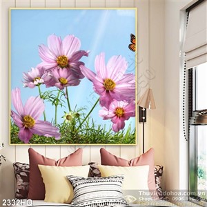 Tranh hoa hồ điệp đẹp độc đáo