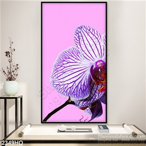 Tranh hoa Lan nghệ thuật trang trí đẹp