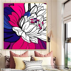 Tranh hoa hiện đại trang trí đẹp