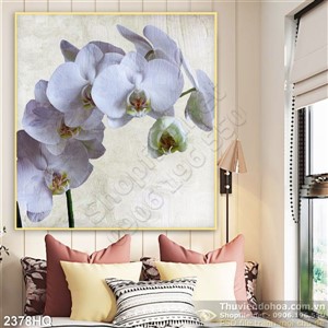 Tranh hoa Lan đẹp độc đáo
