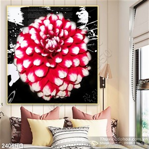 Tranh hoa Cúc trang trí tường đẹp