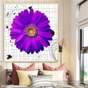 Tranh hoa lá nghệ thuật độc đáo